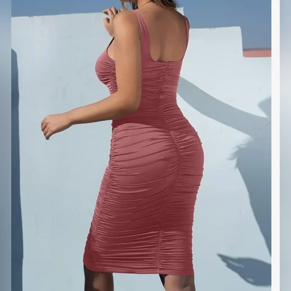 Tank Ruched Dress - Picture 2 of 5